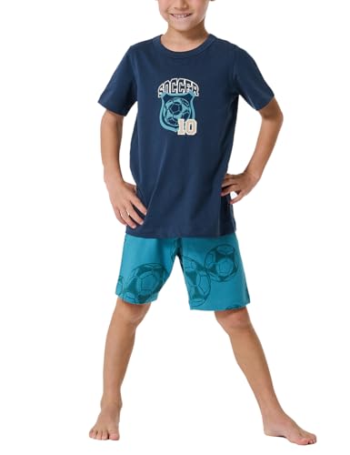Schiesser Jungen Schlafanzug Set Pyjama kurz - 100% Organic Bio Baumwolle - Größe 92 bis 140 von Schiesser