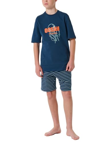 Schiesser Jungen Schlafanzug Kurz - 100% Organic Bio Baumwolle Größe 140 Bis 176 Pyjamaset, Aquarium_182650, 152 EU Schiesser Jungen Schlafanzug Kurz - 100% Organic Bio Baumwolle Größe 140 Bis 176 Pyjamaset, Aquarium_182650, 152 EU von Schiesser