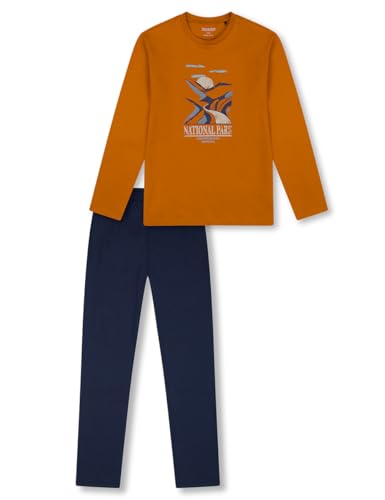 Schiesser Jungen Schlafanzug Set lang - 100% Organic Bio Baumwolle - Größe 140 bis 176 von Schiesser