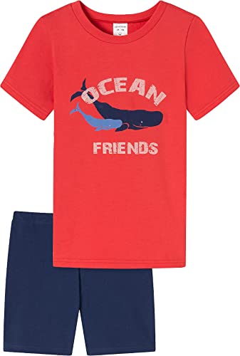 Schiesser Jungen Kurzer Schlafanzug - Organic Cotton (Ll) Pyjamaset , rot, 92 von Schiesser