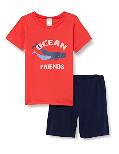 Schiesser Jungen Kurzer Schlafanzug - Organic Cotton (Ll) Pyjamaset , rot, 92 von Schiesser