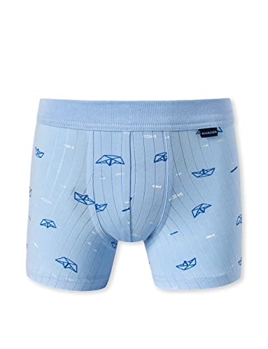 Schiesser Jungen Shorts Unterhosen Unterwäsche, hellblau Bedruckt, 140 von Schiesser