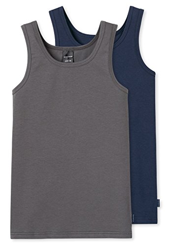 Schiesser Jungen Tank Top 2er-Pack 153851, sortiert 1, 128 von Schiesser