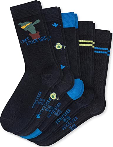 Schiesser Jungen Teens 5 Pack Strümpfe - Größe 31 Bis 42 Socken, Sortiert 1_177719, 31-34 EU von Schiesser