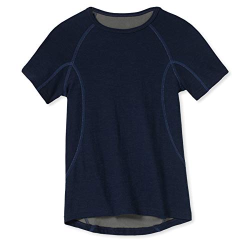 Schiesser Jungen Shirt 1/2 Unterhemd, Blau (803-dunkelblau), 116 (5Y) von Schiesser