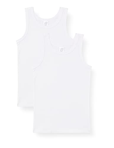Schiesser Jungen 2 Pack Unterwäsche Unterhemd - 95/5 Organic Bio Baumwolle - Größe 140 Bis 176, Weiss_173538, 140 Schiesser Jungen 2 Pack Unterwäsche Unterhemd - 95/5 Organic Bio Baumwolle - Größe 140 Bis 176, Weiss_173538, 140 von Schiesser