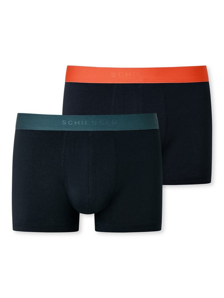 Schiesser Langer Boxer 95/5 Organic Cotton (2-St) Retro-Boxer retroshorts boxershorts von Schiesser