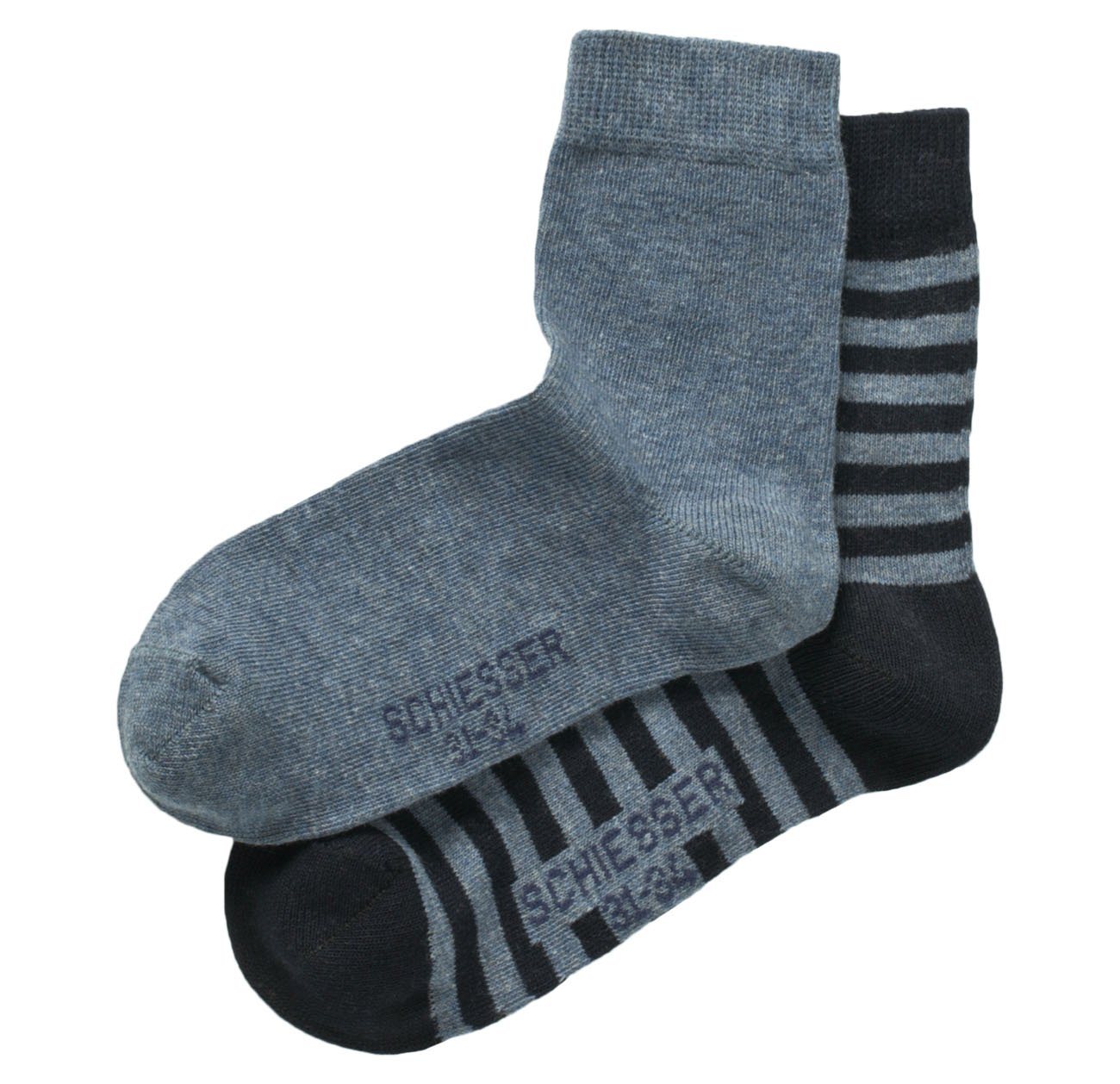 Schiesser Langsocken (Packung, 2-Paar, 2 Paar) Kinder Socken, Jungen & Mädchen mit Baumwolle, Kindersocken von Schiesser