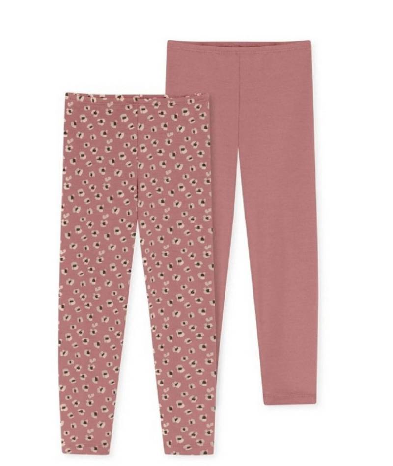 Schiesser Leggings 2 er Set Mädchen Leggings Gr. 128 altrosa von Schiesser
