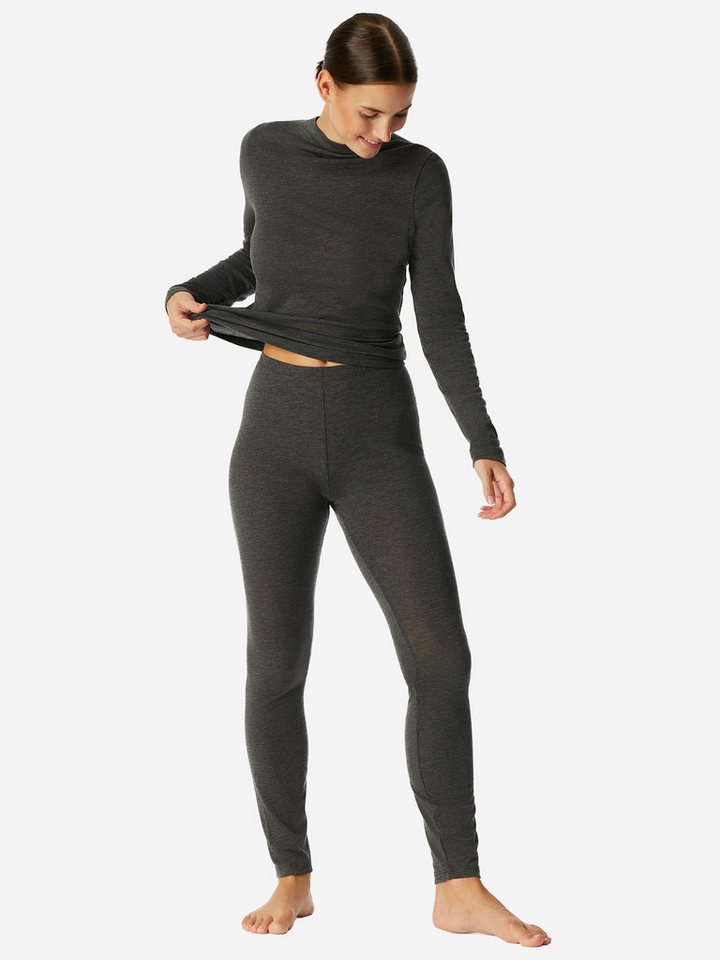 Schiesser Leggings Premium Warming Blickdicht thermo-Leggins lange von Schiesser
