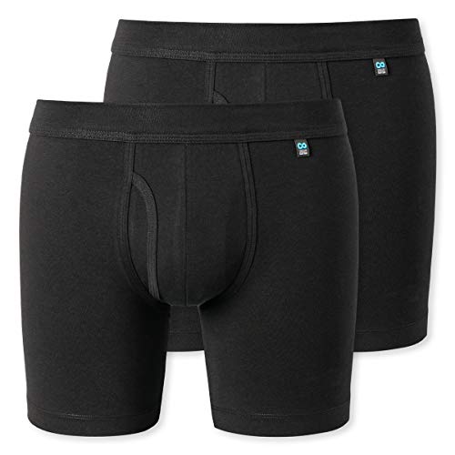 Schiesser - Long Life Cotton - Cyclist Shorts - 172472-2er Spar-Pack (8 Schwarz) von Schiesser