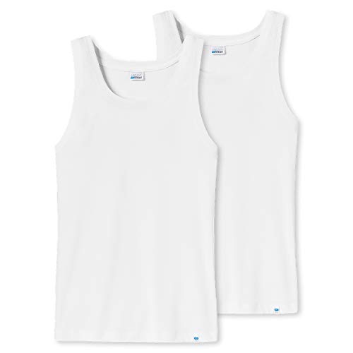 Schiesser - Long Life Cotton - Unterhemd - 145138-2er Spar-Pack (8 Weiß) von Schiesser
