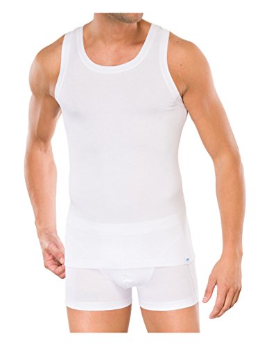 Schiesser Long Life Cotton Unterhemden 2er Pack White 2XL (8) von Schiesser