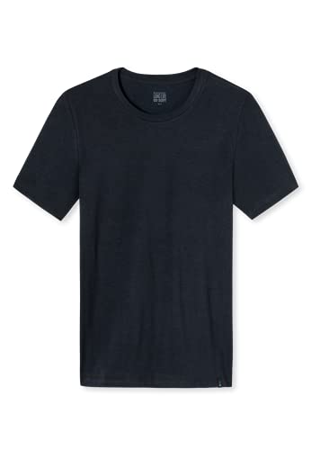 Schiesser Long Life Soft T-Shirt 2er Pack Blue-Black L von Schiesser