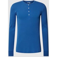 Schiesser Longsleeve mit Rundhalsausschnitt Modell 'Karl' in Royal, Größe M von Schiesser