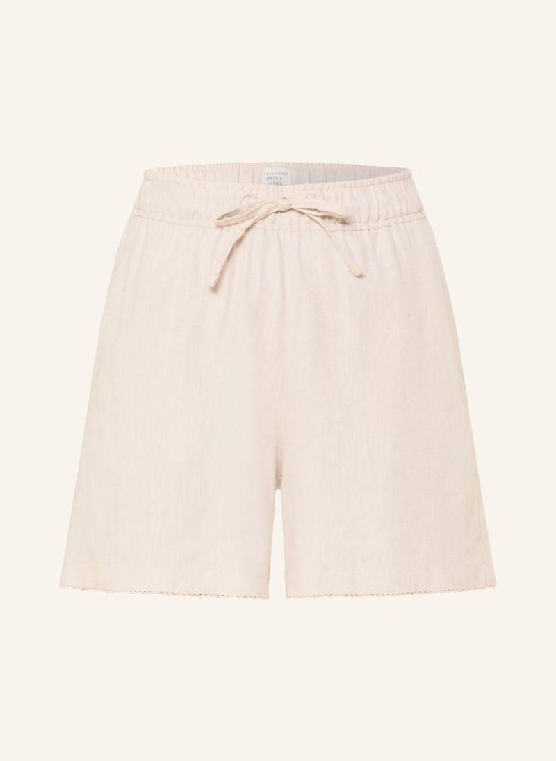 Schiesser Lounge-Shorts Mix+Relax Mit Leinen beige von Schiesser