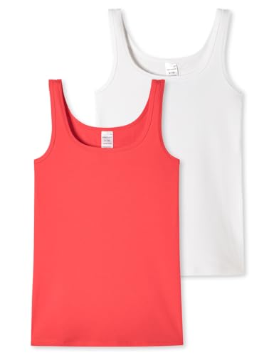 Schiesser Mädchen 2 Pack Unterwäsche Unterhemd Bio Baumwolle Multipack - 95/5 Organic Cotton - Größe 140 bis 176, Sortiert 4_180967, 176 von Schiesser