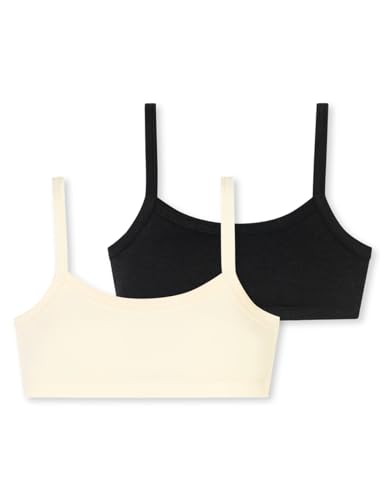 Schiesser Mädchen 2 Pack Unterwäsche Bustier mit Spaghettiträger-95/5 Organic Cotton Bio Baumwolle-Größe 140 Bis 176 BH, Sortiert 1_181940, 10 Jahre (2er Pack) von Schiesser