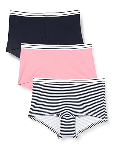 Schiesser Mädchen 3 PACK Unterwäsche Shorts weiches Bündchen Multipack - 95/5 Organic Bio Baumwolle - Größe 140 bis 176, sortiert 1_173524, 152 von Schiesser