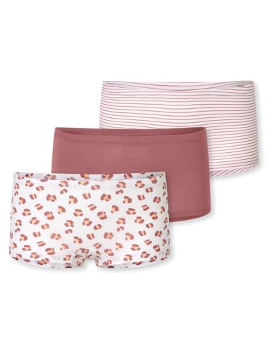 Schiesser Mädchen 3 Pack Shorts Hohe Passform - 95/5 Organic Bio Baumwolle Größe 92 Bis 140 Unterwäsche, Sortiert 9_181799, 128 EU von Schiesser