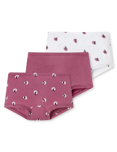 Schiesser Mädchen 3 Pack Shorts hohe Passform-95/5 Organic Bio Baumwolle-Größe 92 bis 140 Unterwäsche, Sortiert 1_181799, 128 von Schiesser
