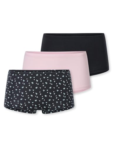 Schiesser Mädchen 3 Pack Shorts weiches Bündchen-95/5 Organic Bio Baumwolle-Größe 140 Unterwäsche, Sortiert 6_181938, 176 von Schiesser