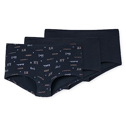 Schiesser Mädchen 3 Pack Unterwäsche Shorts weiches Bündchen - 95/5 Organic Bio Baumwolle - Größe 140 bis 176, Sortiert 3_180077, 140 von Schiesser