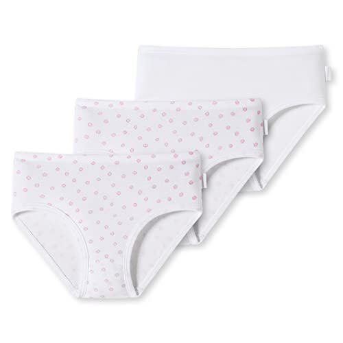 Schiesser Mädchen 3 Pack Slips Feinripp-100% Organic Bio Baumwolle-Größe 140 Unterwäsche, Sortiert 11_179484, 92 (3er Pack) von Schiesser