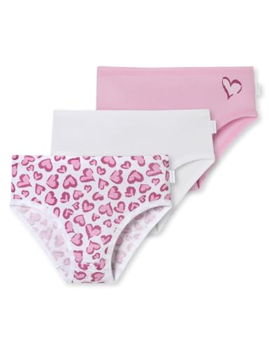 Schiesser Mädchen 3 Pack Slips Feinripp-100% Organic Bio Baumwolle-Größe 140 Unterwäsche, Sortiert 2_181798, 92 (3er Pack) von Schiesser