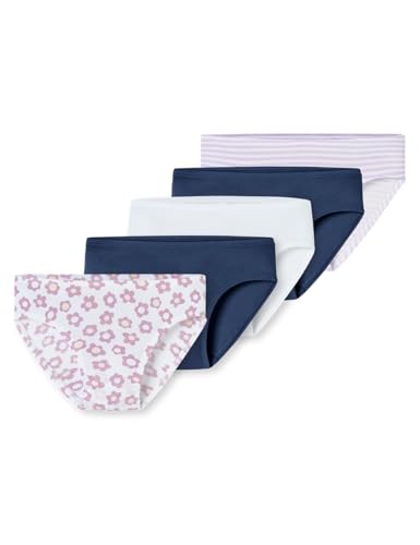 Schiesser Mädchen 3 Pack Slips Unterwäsche Feinripp-100% Organic Bio Baumwolle-Größe 92 bis 140 Slip, Sortiert 6_181800, 98 (3er Pack) von Schiesser