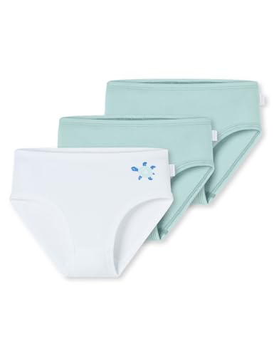 Schiesser Mädchen 3 Pack Slips Unterwäsche Feinripp-100% Organic Bio Baumwolle-Größe 92 bis 140 Slip, Sortiert 5_181798, 116 (3er Pack) von Schiesser