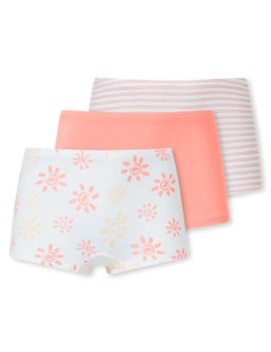 Schiesser Mädchen 3 Pack Unterwäsche Shorts hohe Passform-95/5 Organic Bio Baumwolle-Größe 92 bis 140 Boxershorts, Sortiert 4_181797, 116 (3er Pack) von Schiesser