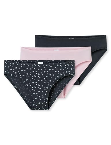 Schiesser Mädchen 3 Pack Slips-95/5 Organic Bio Baumwolle-Größe 140 bis 176 Unterwäsche, Sortiert 6_181937, 164 von Schiesser