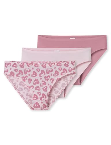 Schiesser Mädchen 3 Pack Slips-95/5 Organic Bio Baumwolle-Größe 140 bis 176 Unterwäsche, Sortiert 7_181937, 164 von Schiesser