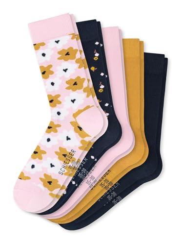 Schiesser Mädchen Teens 5 Pack Strümpfe - Größe 31 Bis 42 Socken, Sortiert 1_177718, 39-42 EU von Schiesser