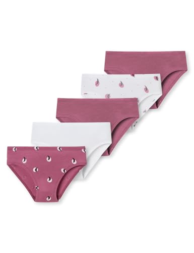 Schiesser Mädchen 5 Pack Slips Unterhosen-95/5 Organic Bio Baumwolle-Größe 92 bis 140 Unterwäsche, Sortiert 1_181800, 104 von Schiesser