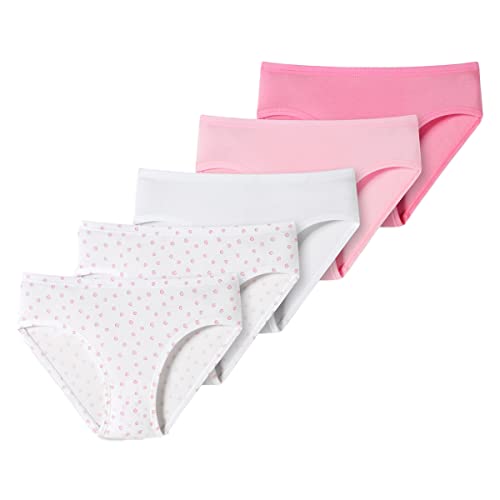 Schiesser Mädchen 5 Pack Slips Unterhosen - 95/5 Organic Bio Baumwolle Größe 92 Bis 140 Unterwäsche, Sortiert 11_173271, 92 EU von Schiesser