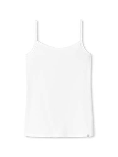 Schiesser Mädchen 95/5 Spaghettitop Unterhemd, Weiß (Weiß 100), 176 (Herstellergröße: L) von Schiesser