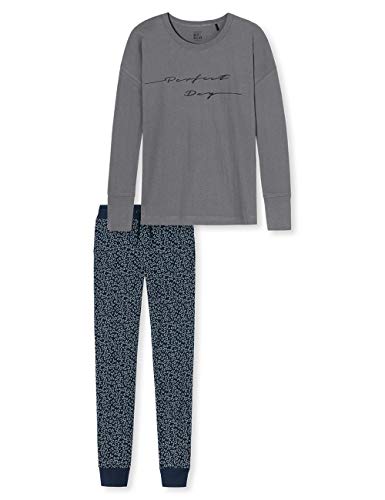 Schiesser Mädchen Anzug lang' Zweiteiliger Schlafanzug, Grau (Grau 200), 140 von Schiesser