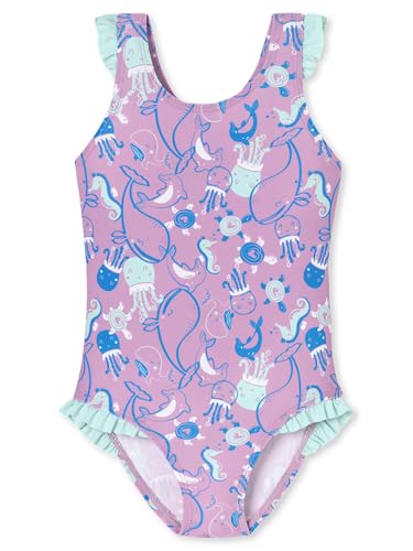 Schiesser Mädchen Badeanzug Aqua Kids Girl - Beere - Größe 98 von Schiesser