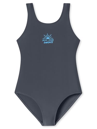 Schiesser Mädchen Badeanzug Aqua Teens Girl - Graphit - Größe 164 von Schiesser