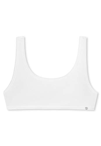 Schiesser Mädchen 159445 Bustier, Weiß (Weiß 100), 152 (Herstellergröße: S) von Schiesser