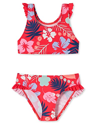 Schiesser Mädchen Bustier Bikini-Set, rot Gemustert, 98 von Schiesser