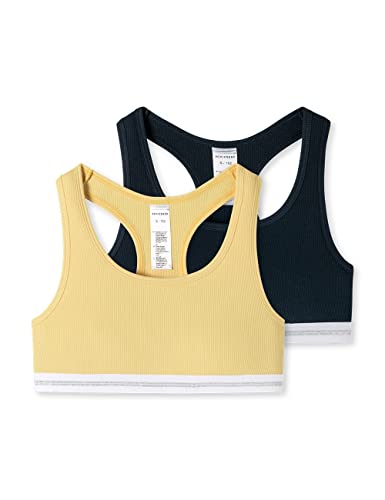 Schiesser Mädchen 2 PACK Unterwäsche Bustier - Organic Cotton - Rippe von Schiesser