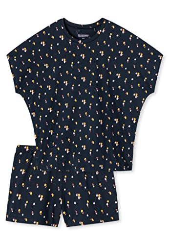 Schiesser Mädchen Kurzer Schlafanzug Pyjamaset, Anthrazit 203 (I), 140 von Schiesser