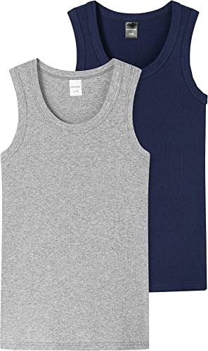 Schiesser Mädchen Long Life Cotton 2PACK Tank Tops Unterwäsche, Mehrfarbig 12, 176 von Schiesser