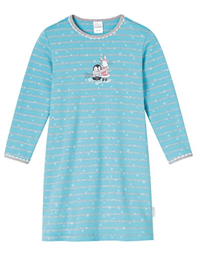 Schiesser Mädchen Nachthemd 1/1, Blau (Türkis 807), 92 von Schiesser