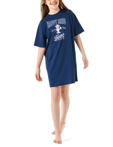Schiesser Mädchen Nachthemd - 100% Organic Bio Baumwolle - Größe 140 bis 176, Nachtblau_180951, 164 von Schiesser
