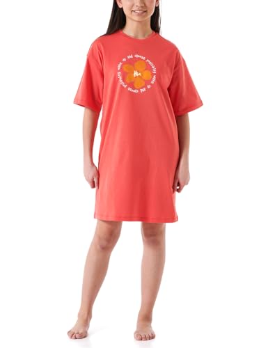 Schiesser Mädchen Nachthemd - 100% Organic Bio Baumwolle - Größe 140 bis 176, rot_180951, 140 von Schiesser