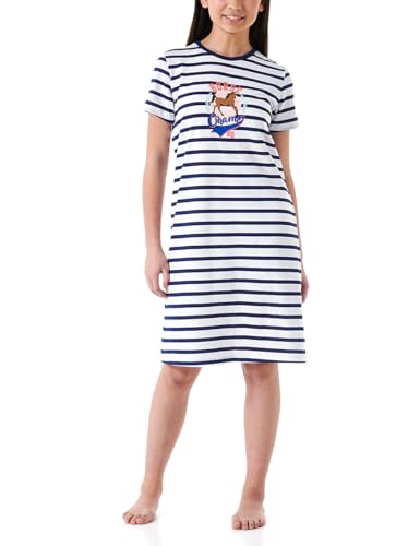 Schiesser Mädchen Nachthemd-100% Organic Bio Baumwolle-Größe 92 bis 152 Nachthemd, Weiss_181262, 116 von Schiesser